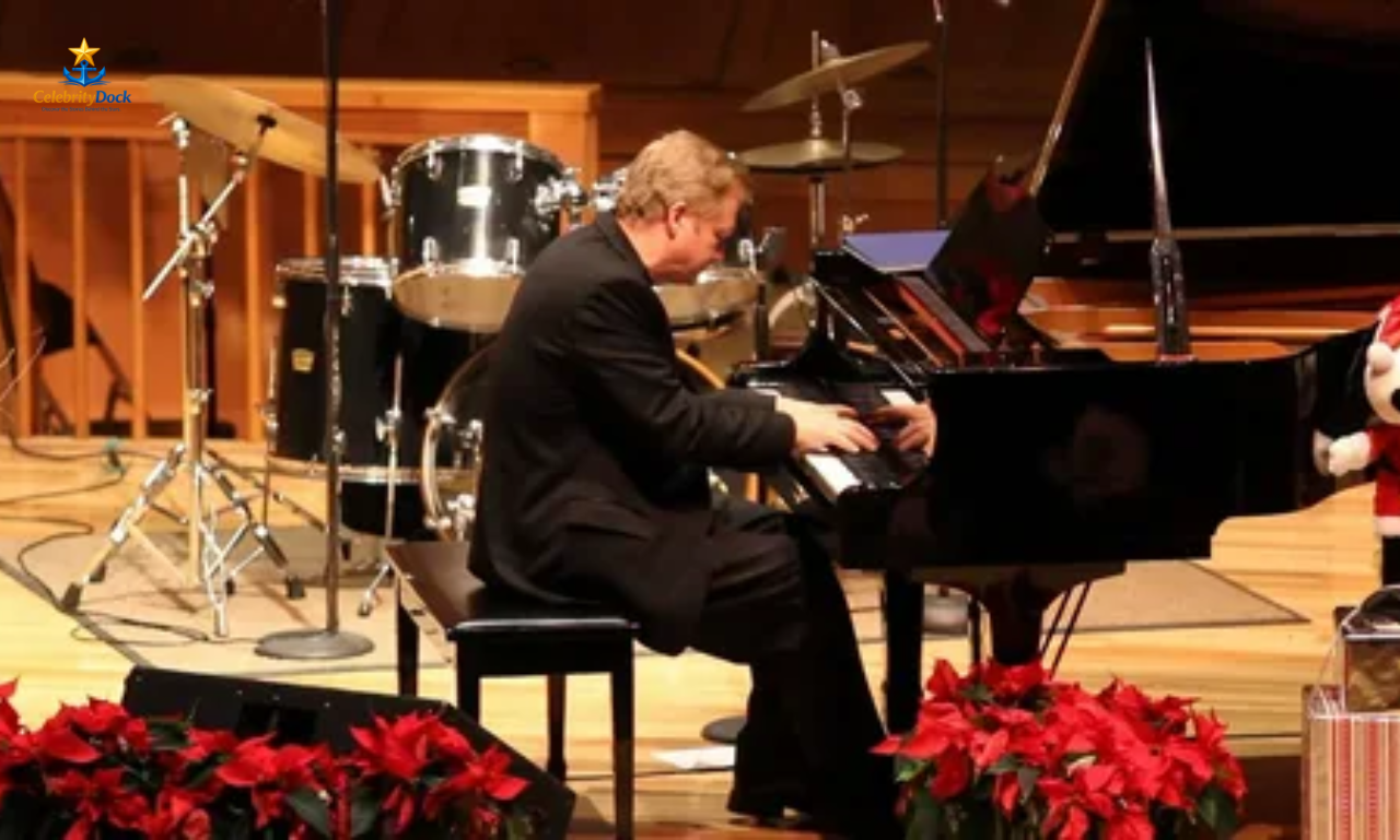 David Tolley pianist performing on a grand piano